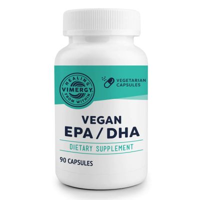 Vimergy Vegan EPA/DHA 90 Capsules Front View