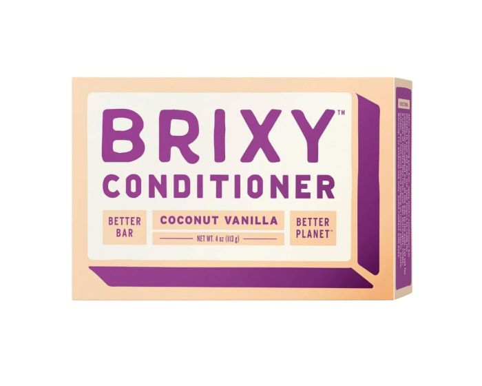 Brixy Conditioner Bar Coconut Vanilla 4oz Front View