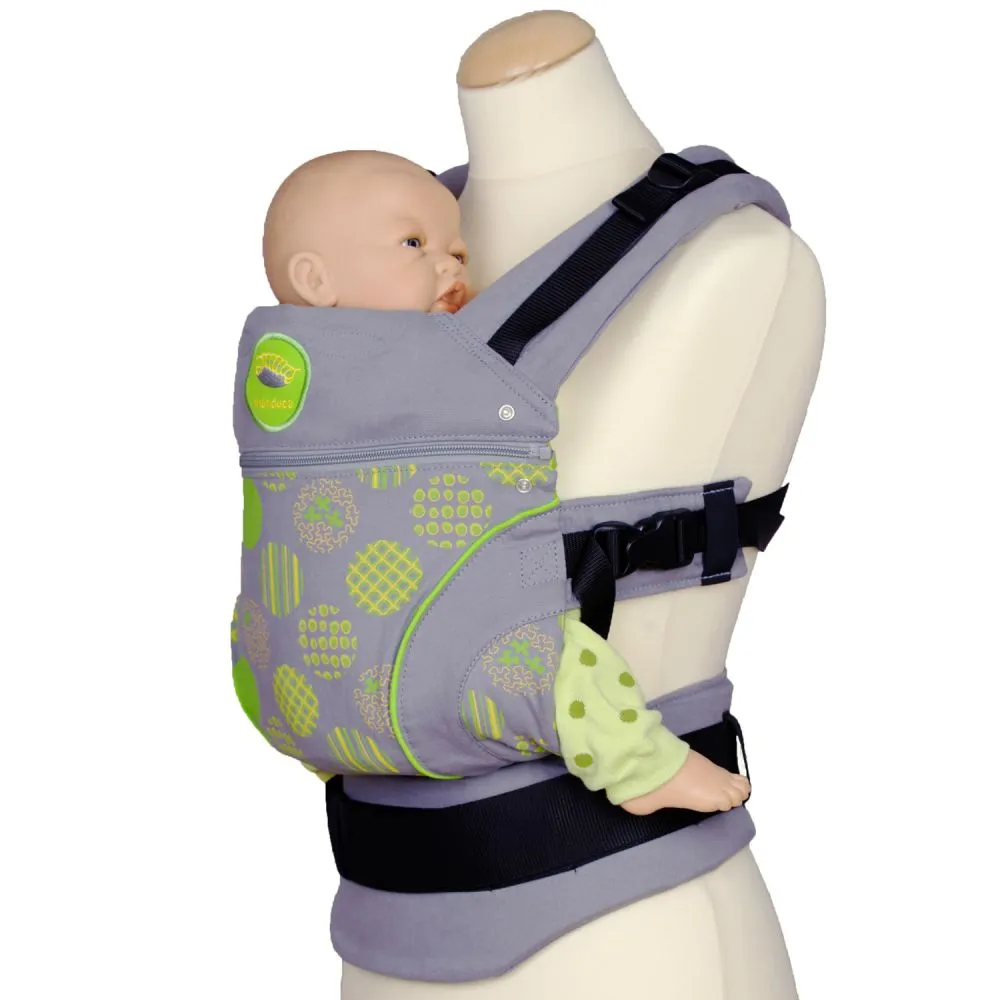 manduca First Limited Edition Polka Green Baby Carrier