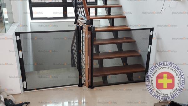 Two Gates at Inter-level Stairway Landing