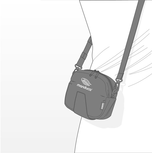 Manduca Carrier Belt Pouch use as a regular sling pouch