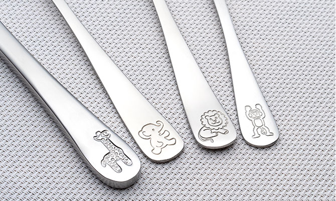 Reer Growing Stainless Steel Children Cutlery Engraving